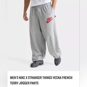 Men's Nike x Stranger Things Vecna French Terry Jogger Pants size M